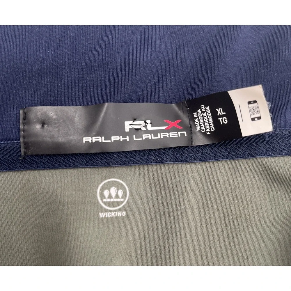 Polo Ralph Lauren RLX Performance Interlock Jacket Mens XL Green Stretch Wicking